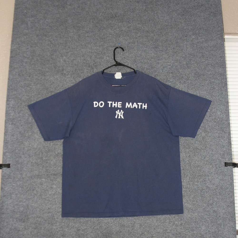 Vintage New York Yankees Lee Sport‎ T Shirt Mens XL Do The Math MLB 2000s